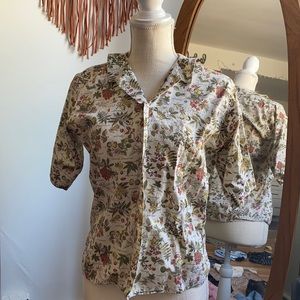 Vintage button down tee